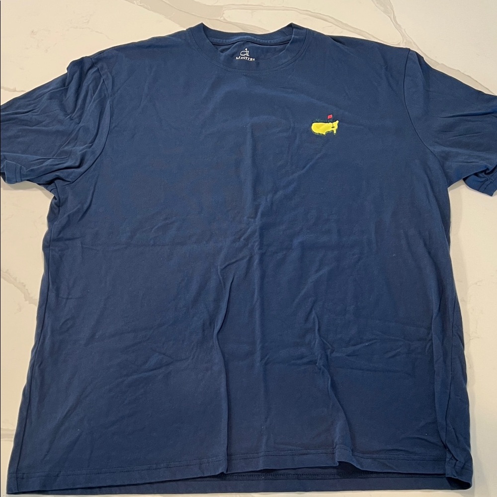 Masters Blue Tee with Yellow Emblem